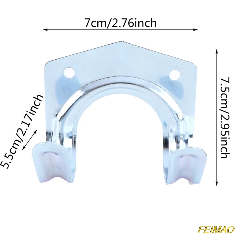 

5/10Pcs Metal Tool Storage Wall Hook Double Hanger Hanging Hooks Garden Garage