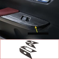 for 2015 2021 toyota hilux real carbon fiber soft glass lift switch stickers car interior modification accessories