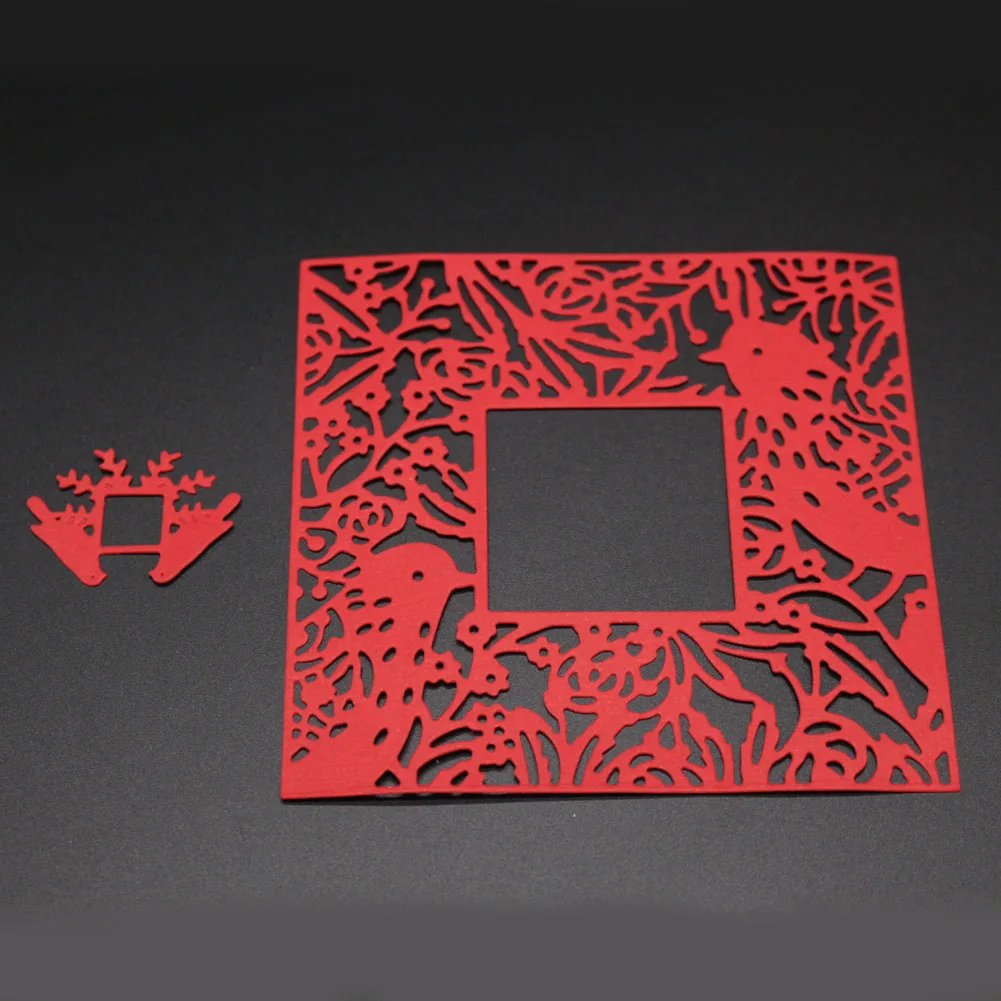 Форма для высечки квадратной формы рамка птица металлические Вырубные штампы в