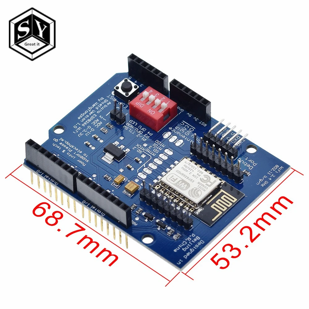 GREAT IT ESP8266 ESP 12E UART wifi беспроводной Щит макетная плата для Arduino UNO R3 схемы модули плат