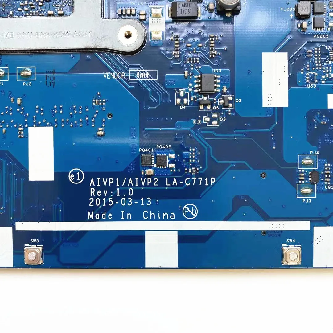 Материнская плата AIVP1/AIVP2 для Lenovo LA C771P 100 15IBY материнская ноутбука с процессором