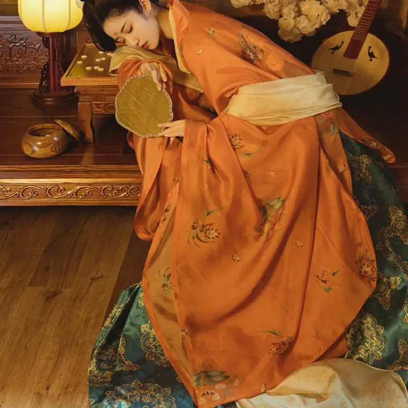 2021 женское традиционное китайское платье ханьфу династия Хань новинка одежда