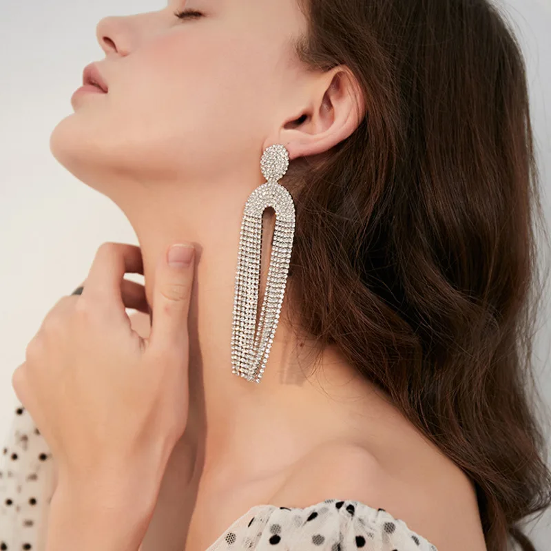 Женские серьги-подвески WKOUD EAM Модные металлические Разноцветные серьги