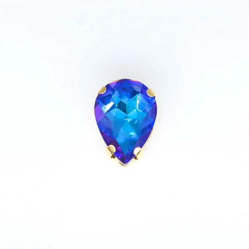 10x14 blue flame 12p многоцветный цвет пламени плоское шитье стекло, кристалл, камень пришить стразы драгоценности Позолоченные Кнопки DIY аксессуары для одежды - Цвет: 10x14 blue flame