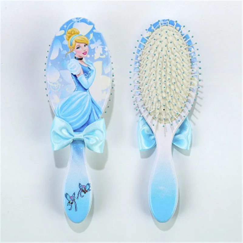 Disney 16 Sryle Comb Frozen 2 Elsa Anna Cinderella Belle Snow White Rapunzel Princess Cute Cartoon Massage Comb Toys Gifts images - 6