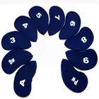 10 шт. высокое качество Портативный Гольф клуб клюшка для гольфа чехлы на сиденья протектор Гольфы головных уборов Гольф головка клюшки для гольфа крышка аксессуары для гольфа