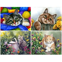 diamond painting cat full drill square animal new arrival diamond art embroidery home decoration gift