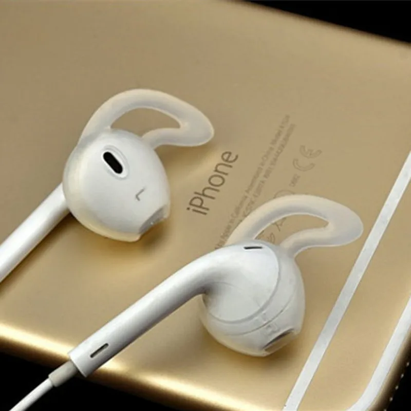 Силиконовый чехол для наушников, чехол для Apple Iphone X, 8, 7, 6 Plus, 5, 5S, SE, Earpods, наушники, ушной крючок с крыльями, Заушник