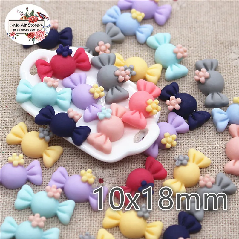 

50pcs 10x18mm mix color small candy resin flatback cabochon DIY jewelry/phone/nail art decoration