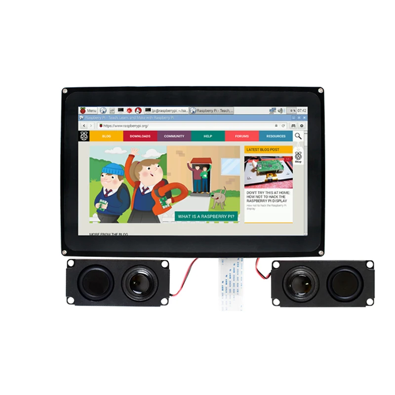 Waveshare Raspberry Pi 10 1 дюйма HDMI LCD (H) 1024x600 емкостный сенсорный экран с чехлом для & BB Black|lcd