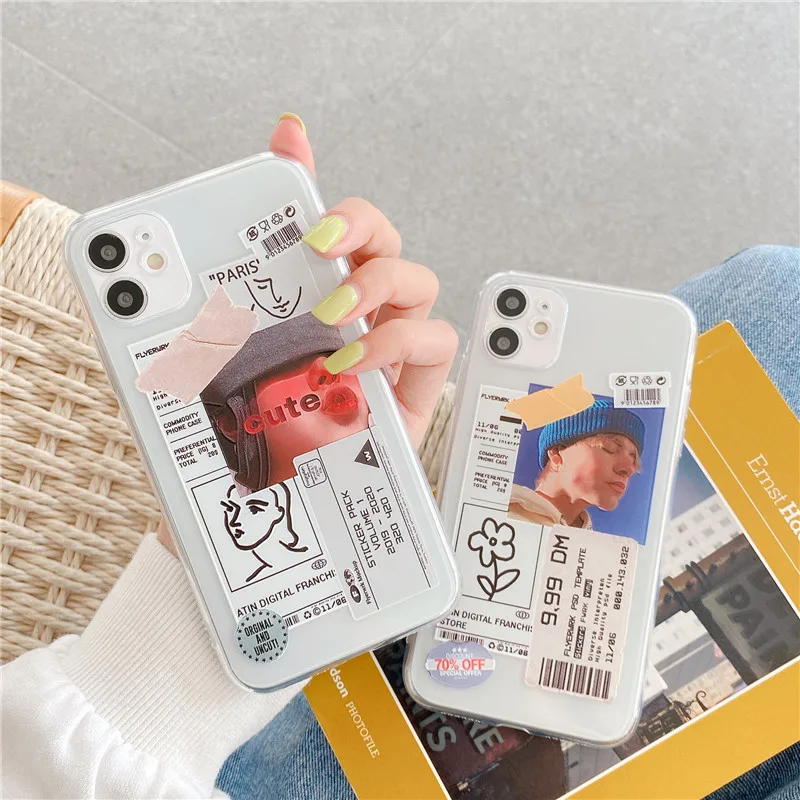 Чехол INS для телефона с изображением пары Xiaomi POCO X3 mi 11 Note 9t Lite Redmi 7 8 9 10 Pro 8t 9s милый