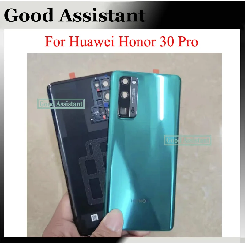 Original For Huawei Honor 30 Pro EBG-AN10 5G EBG-AN00 Back Battery Cover Door Housing case Rear Glass lens parts Replacement | Мобильные