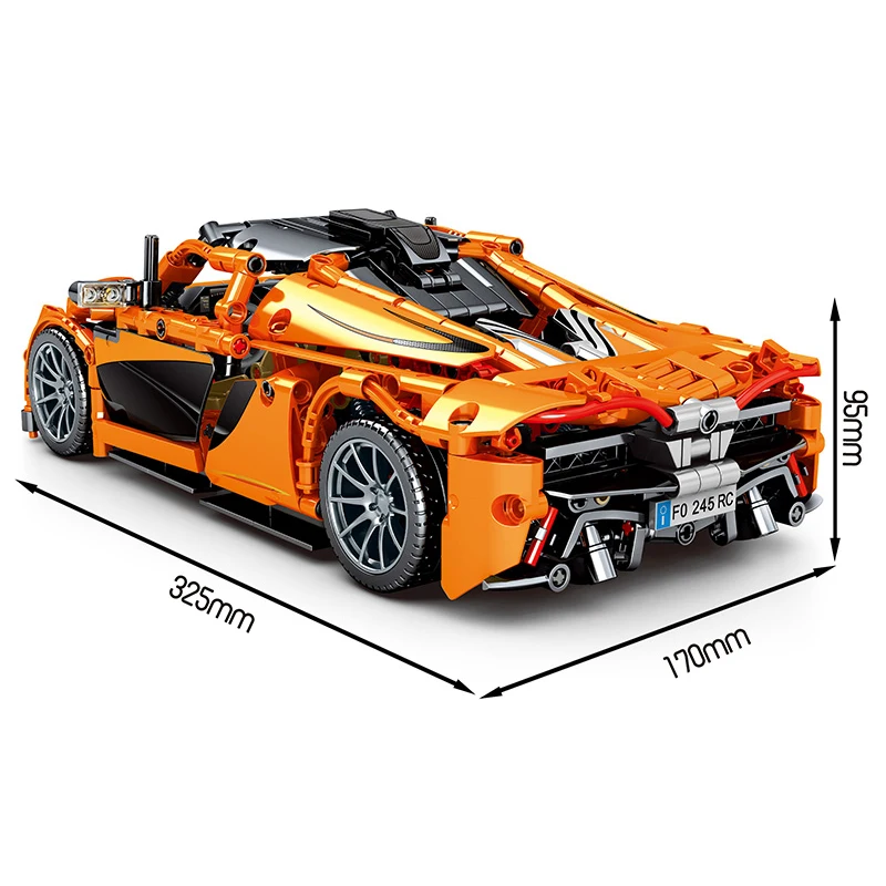

Building Block city High-tech Expert Speed Car Super Orange Racing Vehicle Model Bricks Toys Birthday Gift For Boyfriend