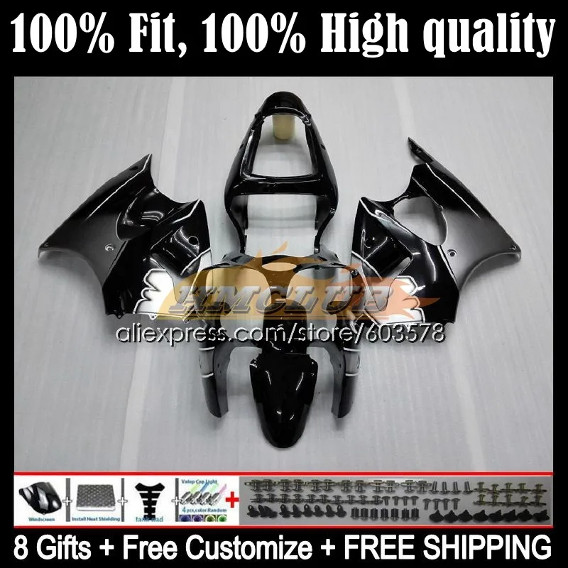 

Injection For KAWASAKI NINJA ZX-636 ZX 636 600CC 6 R ZX636 74CL.11 ZX-6R ZX6R 00 01 02 ZX 6R 2000 2001 2002 Fairing black silver