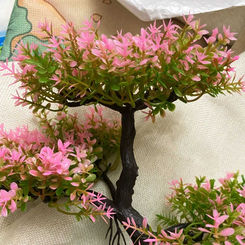 Искусственные сосновые растения вишня бонсай искусственные цветы украшения для