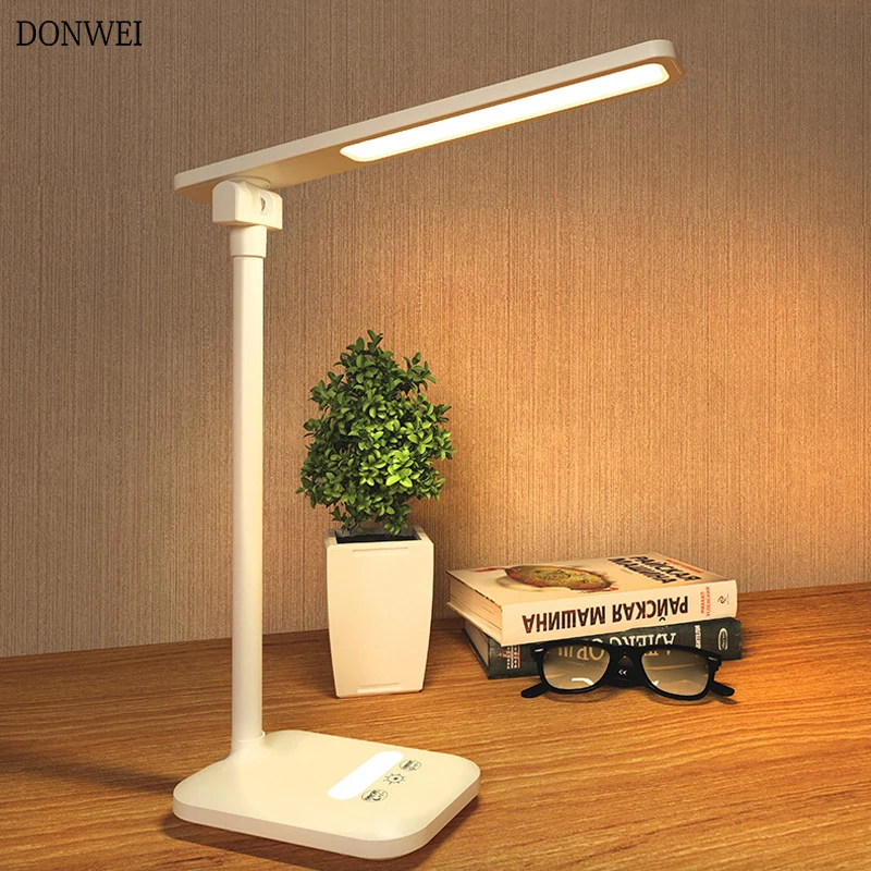 Современный 5 Вт Светодиодный настольный светильник 3 уровня затемнения
