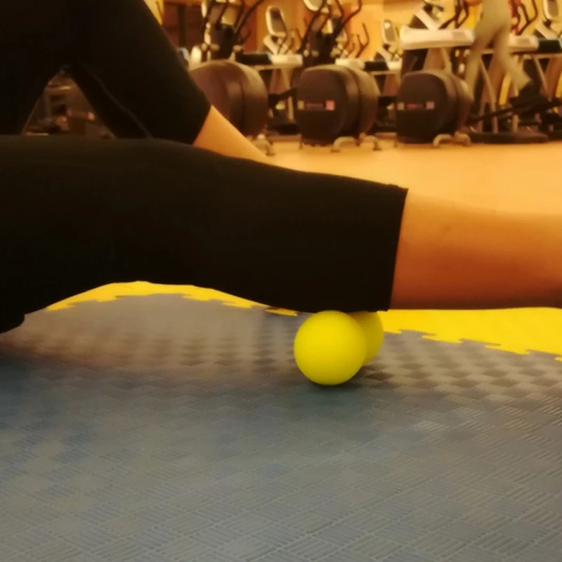 Фитнес-мяч для массажа триггер точка Myofascial релиз тела твердый ролик Лакросса |