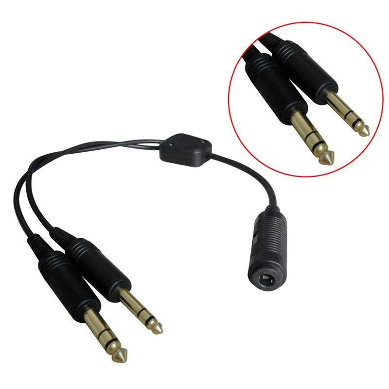 H-GA вертолетный авиационный адаптер для наушников к универсальной авиационной
