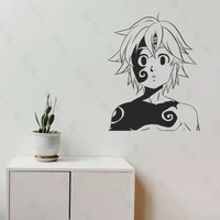 seven deadly sins meliodas demon form wall anime sticker living room and home bedroom kids room decoration