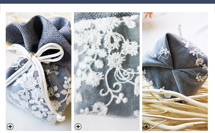 

10pcs Vintage Lace Burlap Hessia Gift Candy Bags Wedding Party Favor baby shower Birthday Supplies Drawstrings Gift Bags