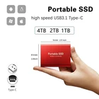 Жесткий диск 16 ТБ, 8 ТБ, 4 ТБ, рандомный портативный SSD-накопитель типа C, ударопрочный твердотельный накопитель из алюминиевого сплава, высокоскоростной накопитель