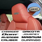 Детское кресло для автомобиля подголовники значок металлическая наклейка для DODGE avenger caliber caravan charger dakota Дротика hemi journey nitro rt stratus