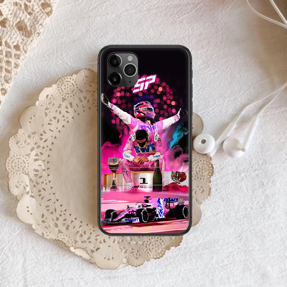 

checo perez Phone Case Cover Hull For iphone 5 5s se 2020 6 6s 7 8 12 mini plus X XS XR 11 PRO MAX black Funda Pretty Waterproof