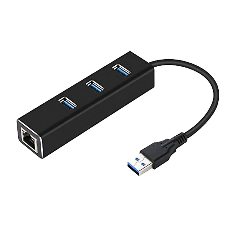 

3 порта USB 3,0 Gigabit Ethernet Lan RJ45 сетевой адаптер концентратор до 1000 Мбит/с