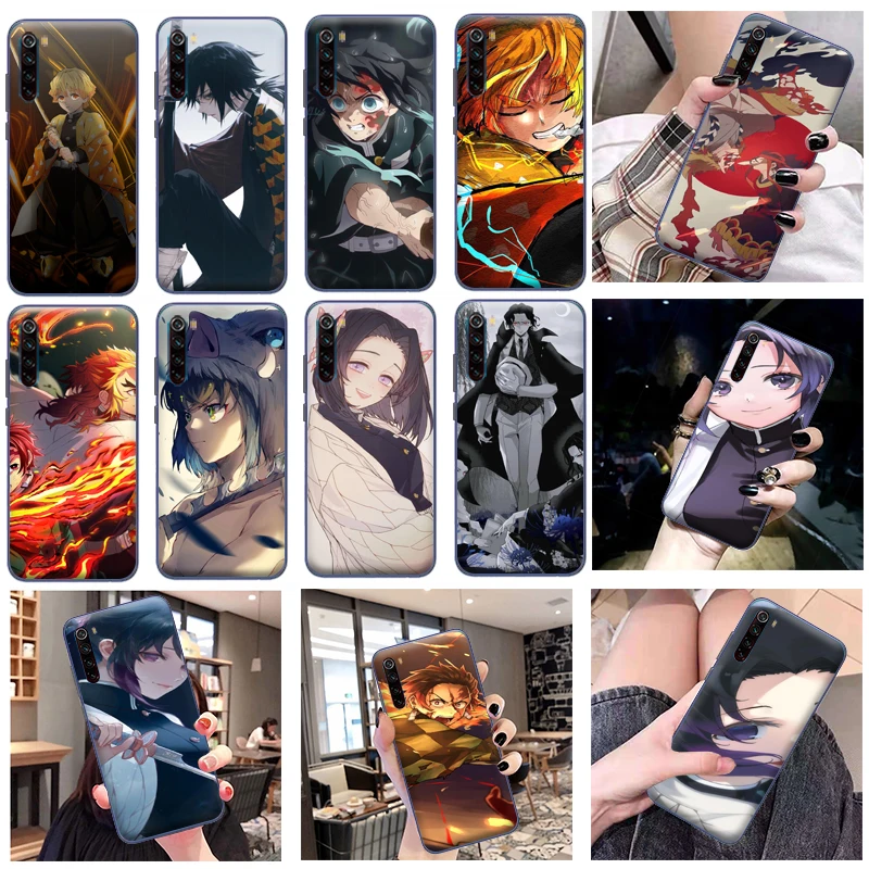 

Demon Slayer Kimetsu No Yaiba Kamado Tanjirou Kamado Nezuko Phone Case For Xiaomi Redmi Note 8 Pro 8T 2021 Funda Carcasa Cases
