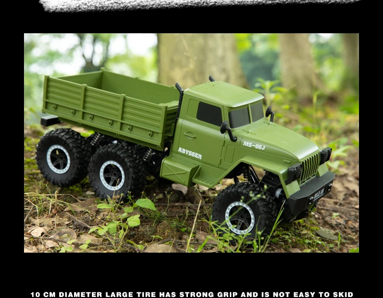 Большой 1/10 2,4G RC Ретро грузовик Урал 6WD независимая система подвески дистанционное управление военный грузовик автомобиль Хобби Игрушки для мальчиков подарок