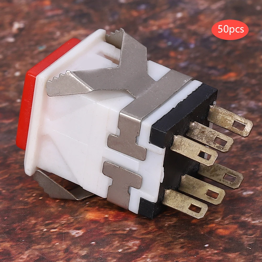 50 шт. 6 контактный самоблокирующийся кнопочный переключатель прецизионный