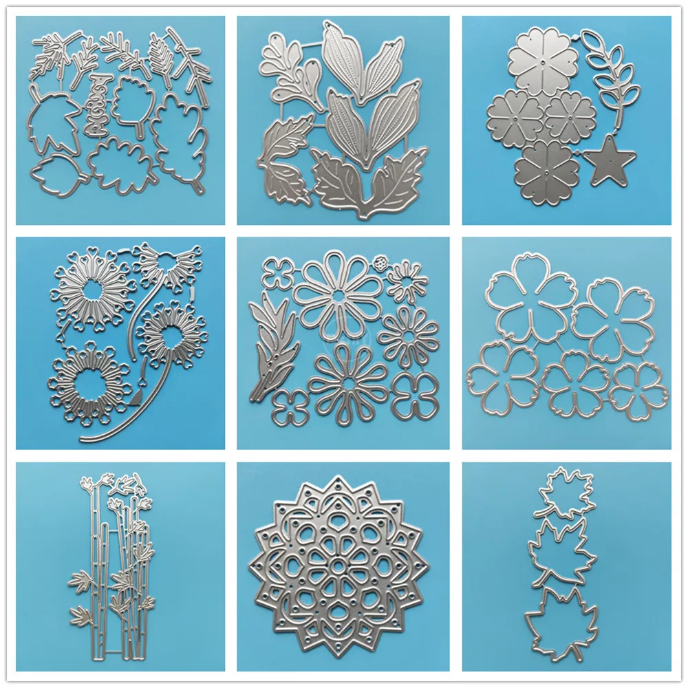 

Flowers Leaf Kettle Metal Cutting Dies Stencils for Decoration DIY Scrapbooking Embossing Paper Templates Molds Crafts