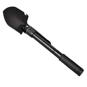 Портативная многофункциональная Военная Тактическая Складная лопата + Компас для наружного туризма аварийный инструмент для выживания Прямая поставка