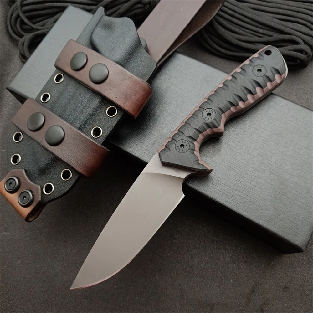 

NWE MBB M27 Outdoor Fixed Blade Survival Tactical Straight Knife Z-wear Blade 60HRC G-10 handle EDC Camping Hunting knives