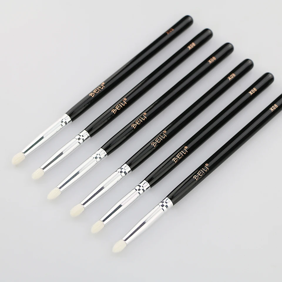 BEILI 50 шт. натуральные козьи волосы для смешивания глаз кисти макияжа Тени век