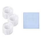 4 шт., силиконовая форма для подсвечников и подсвечников