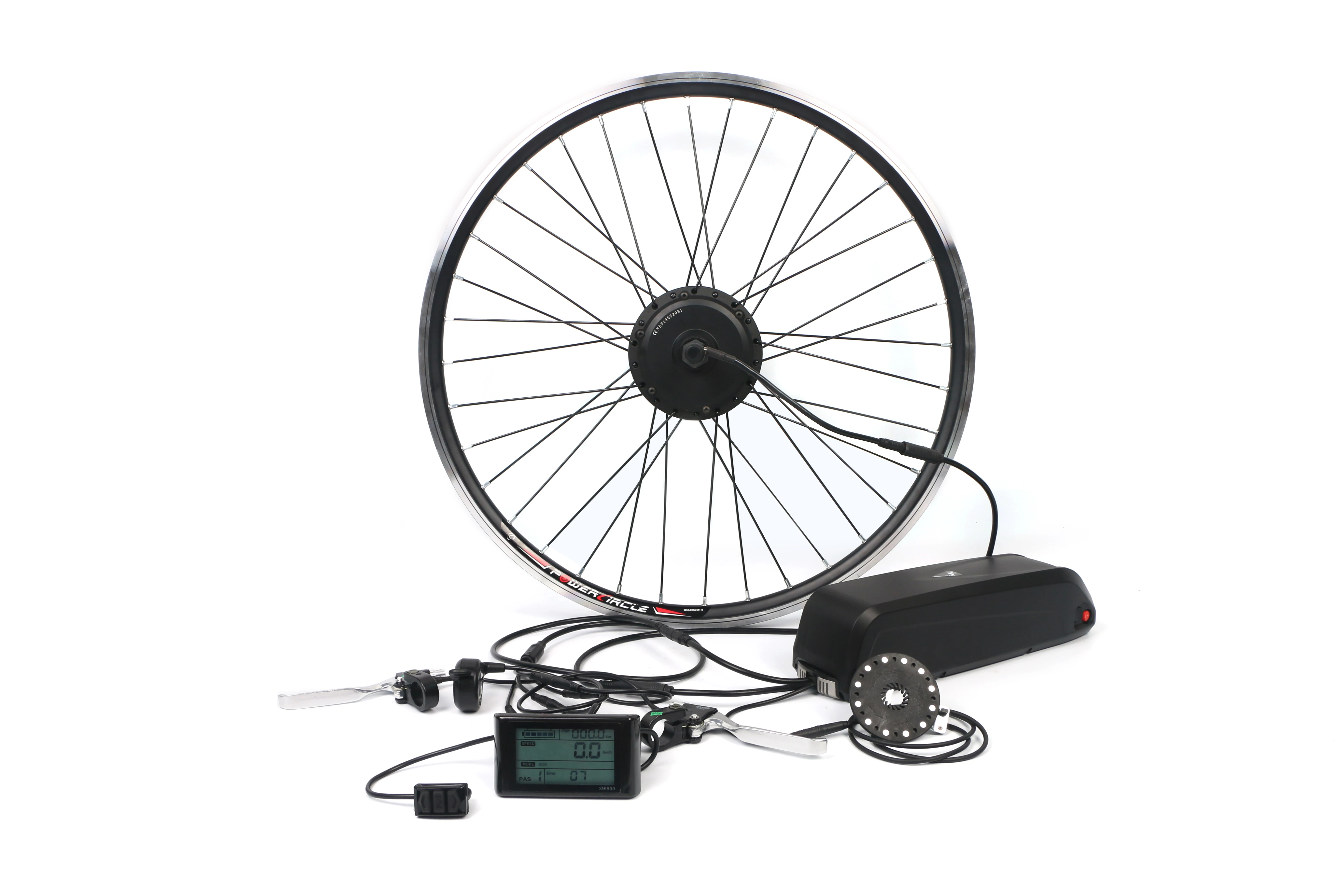 online À Prova D' Água Cheia Stytem 36V 250W Kit Ebike 16 ”20” 24 ”26” 27.5 ”28” 29 ”700C Motor Do Cubo Traseiro Com Bateria E SW900 36V 10.4AH