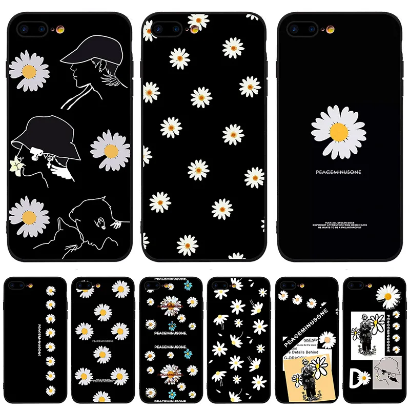 Kncaneo Small daisies Matte Cases for5S SE 6 6S Soft TPU Silicone Rubber phone case cover for iPhone 7 8 plus X Xs 11 Pro Max XR | Мобильные