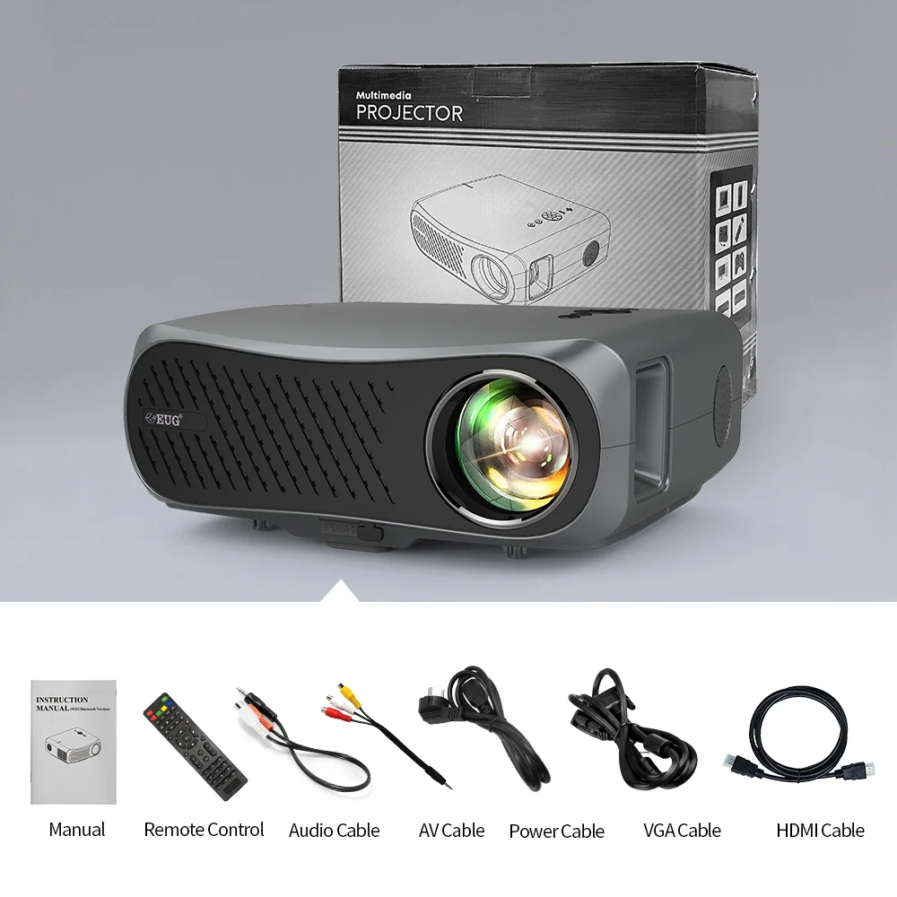 Домашний проектор 900DAB для домашнего кинотеатра светодиодное видео 7200 люмен