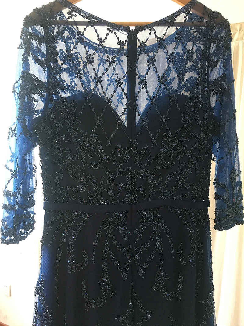 

2021 Half Sleeve Evening Dresses for Women Luxury Heavy Beaded Long Formal Evening Party Dresses With Stones
