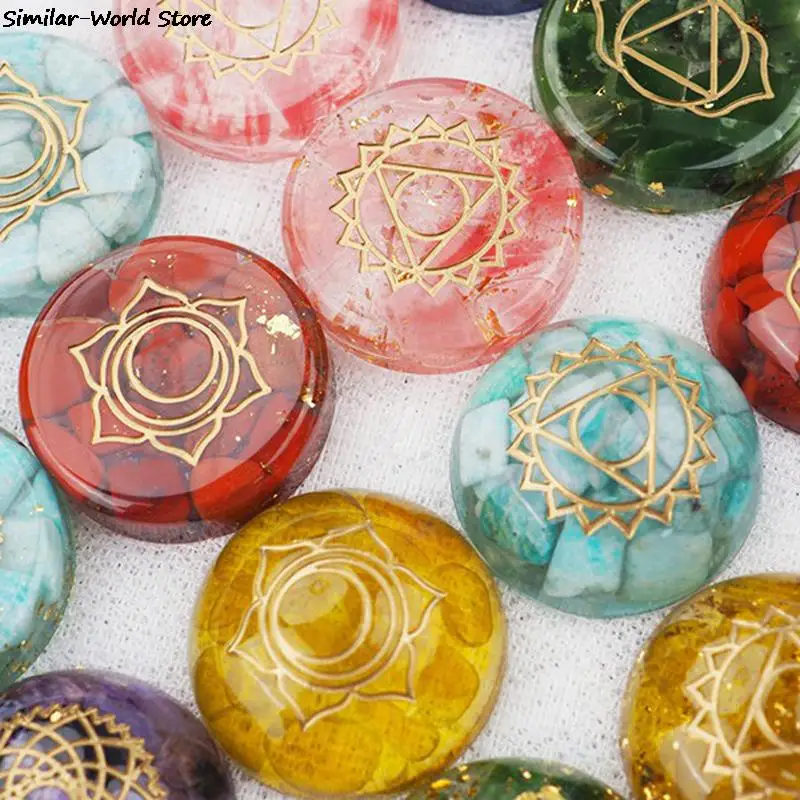 силиконовые 7 чакр форма для уф смолы 2 шт