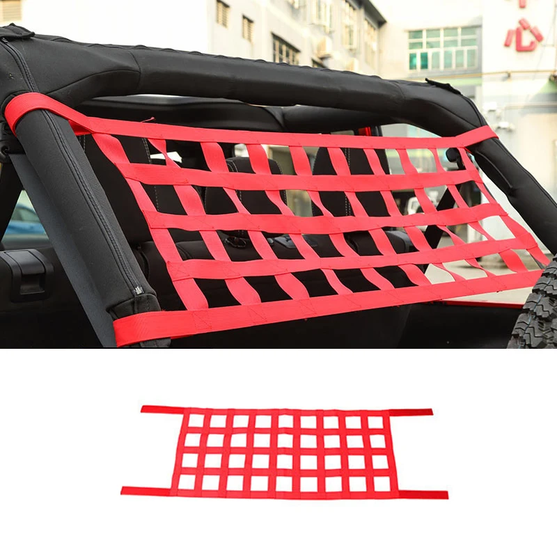 

Top Roof Bed Waterproof Cover Hammock Rest Storage Network For Jeep Wrangler TJ JK JKU JL 1997-2019 Exterior Accessories