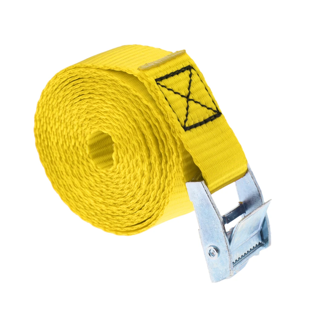 

5m 25mm Roof Rack Cam Buckle Lashing Tie Down Strap for Kayak Cargo Trailer Truck Surfboard Car Luggage