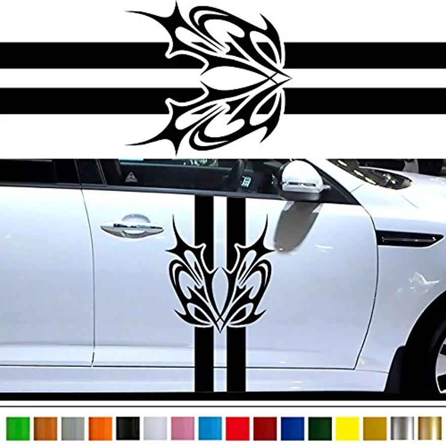 

2PC Universal Side Skirt Car Door Sticker Decal Automobiles Auto Accessories