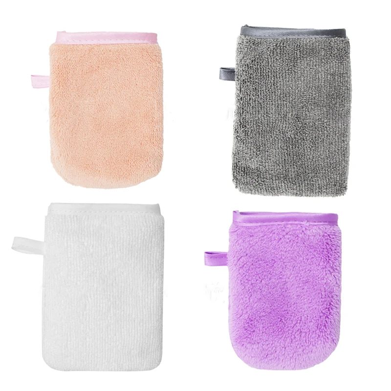 

1PC Soft Microfiber Face Cleaning Towel Reusable Makeup Remover Glove Face Deep Cleaning Pads Professional Skin Care Tools