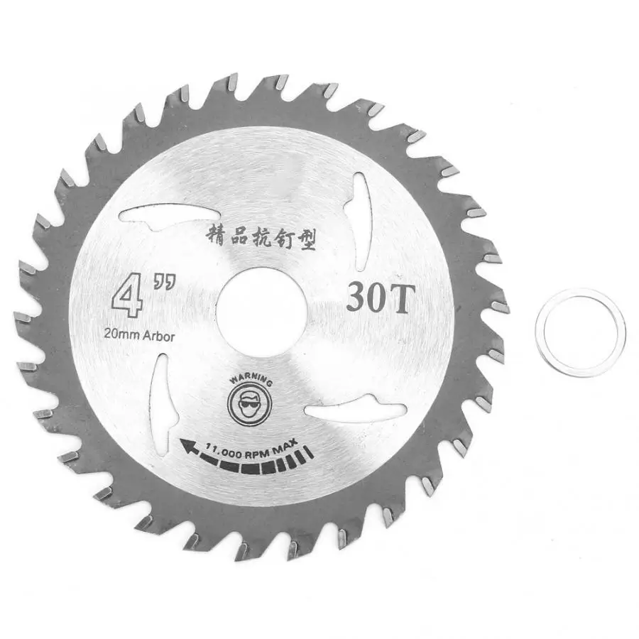 Диск пильный твердосплавный для угловой шлифовальной машины 110 мм 4 х30 30 зубьев |