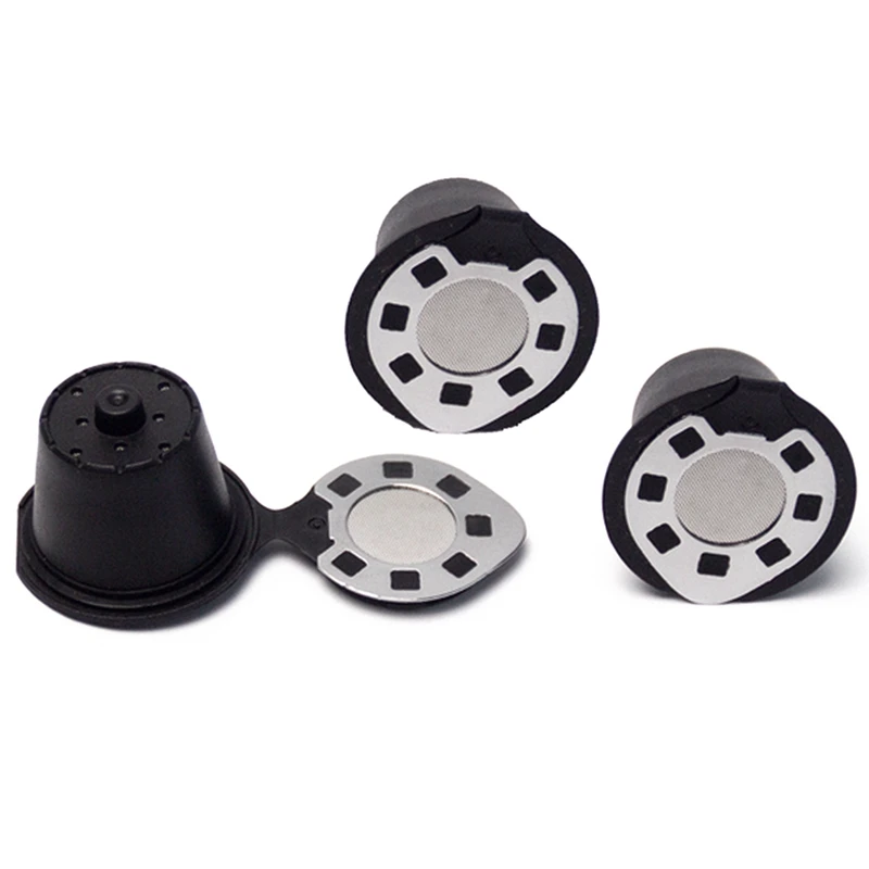 

Reusable Nespresso Coffee Capsules Filter Cup for Nescafe Refillable Coffee Filter Basket Cap Kitchen Accessories