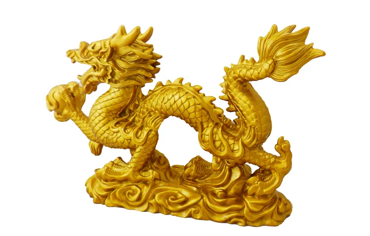 

Chinese folk feng shui dragon bead handicraft furnishing articles Prosperous home decoration decoration mascot statue