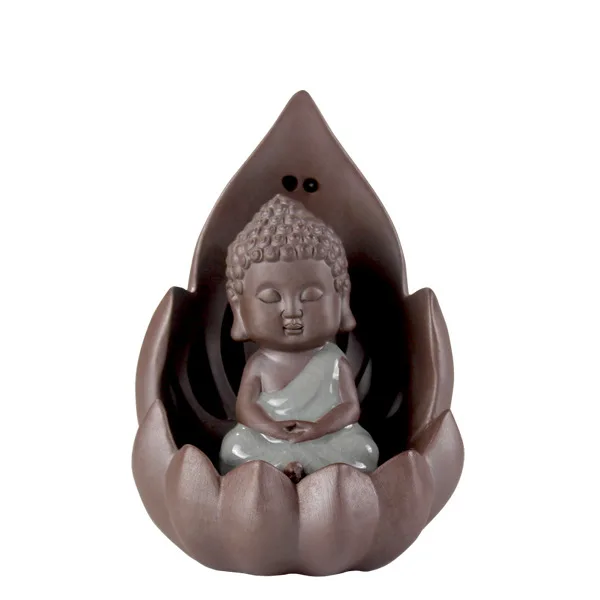 

Lofty Mountains And Flowing Water Backflow Incense Burner Cerative Resin Smoke Waterfall Incense Sticks Holder