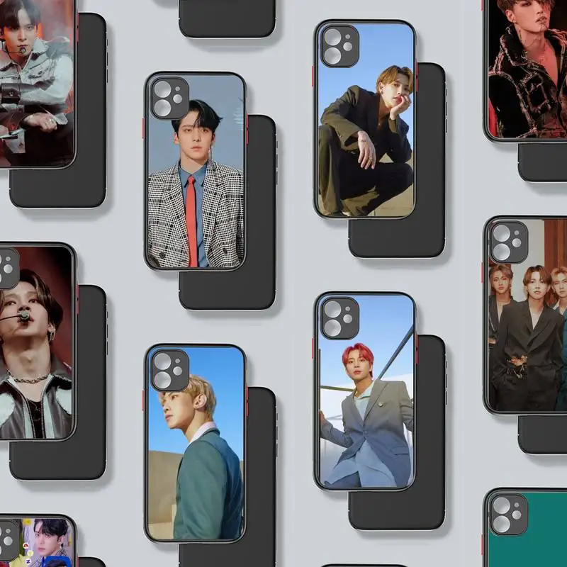 

ATEEZ HongJoong SeongHWA Phone Case Matte Transparent for iPhone 7 8 11 12 s mini pro X XS XR MAX Plus mobile bags